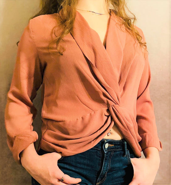 Long Sleeve Mauve Top