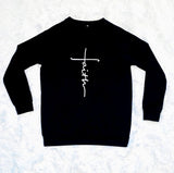 Cross Faith Print Pullover