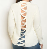 Off White Plus Size Sweater