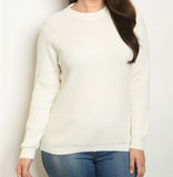Off White Plus Size Sweater