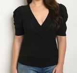 Black Plus Size Top