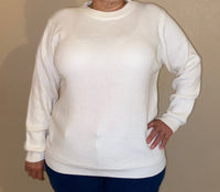 Off White Plus Size Sweater