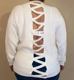 Off White Plus Size Sweater