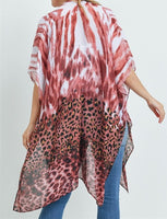 Leopard Tie Dye Cardigan