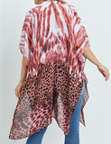 Leopard Tie Dye Cardigan