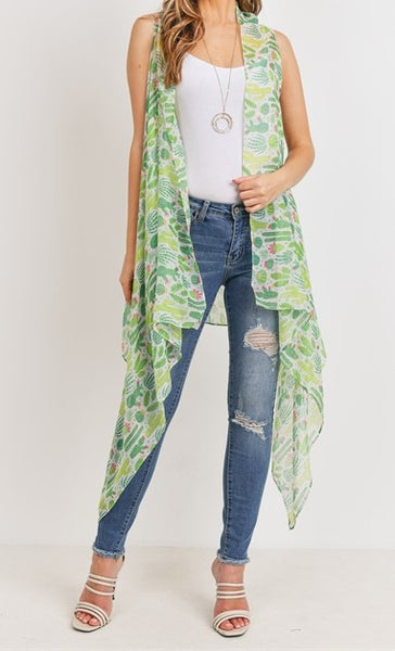 Green Cactus Kimono