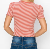 Crew Neck Stripe Top