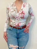 White Print Top