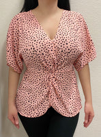 Blush Black Top