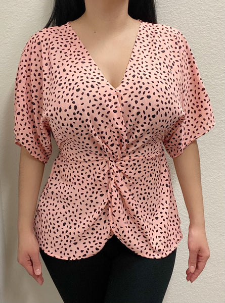Blush Black Top