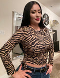 Tiger Print Top