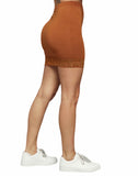 Terracotta Lace Hem Mini Skirt