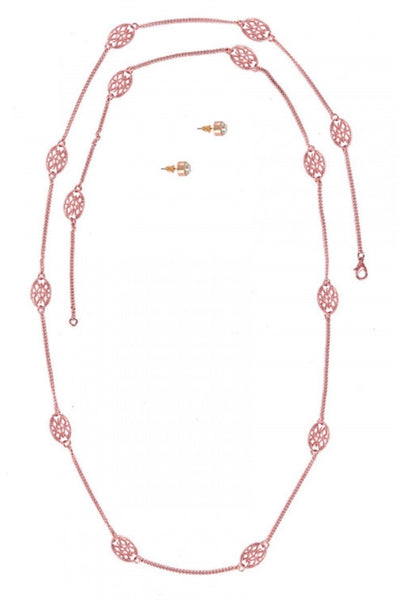 Rose Gold Necklace Set